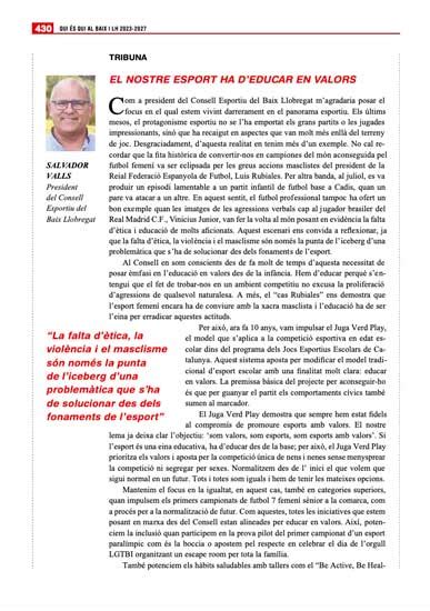 Article Dopini Del Nostre President Al Qui S Qui Al Baix