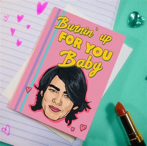 Joe Jonas Greeting Card Jonas Brothers Card Birthday Card Etsy