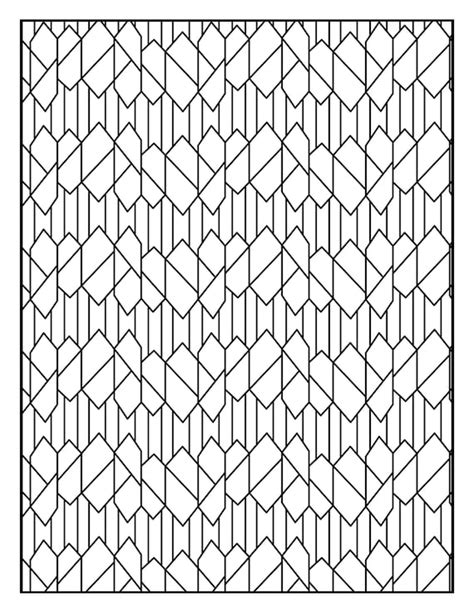 Coloring Page Geometric Lines Squares Rectangles Repeating - Etsy