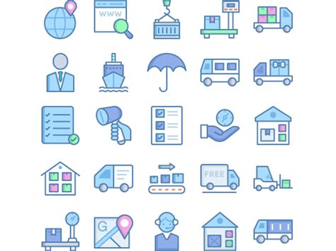 Logistic And Delivery Filled Outline By Sbts On Dribbble