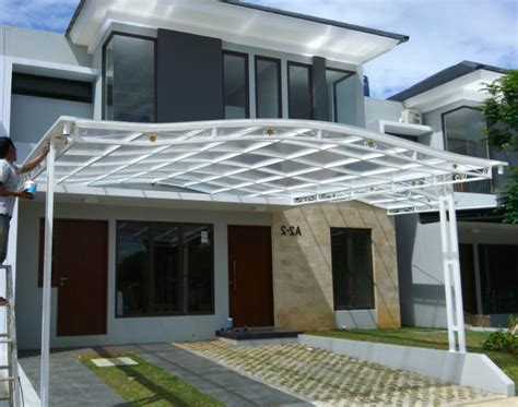 Model Kanopi Baja Ringan Untuk Teras Depan Rumah Minimalis Terbaru