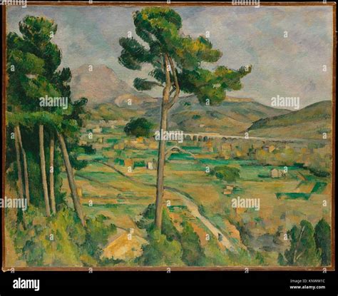 Mont Sainte Victoire And The Viaduct Of The Arc River Valley Artist