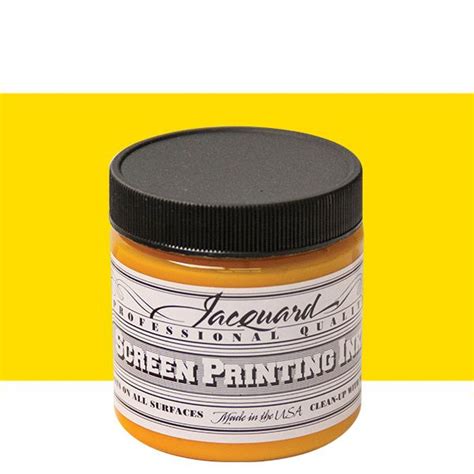 Jacquard Screen Printing Ink 4 Oz Jar Golden Yellow Jerrys Artarama