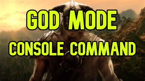 How To Toggle God Mode And Immortal In Skyrim Console Command Youtube