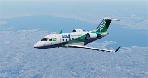 ANA Eco Friendly Airline Fictional Hot Start Challenger 650 Hot Start Challenger 650 X Pilot