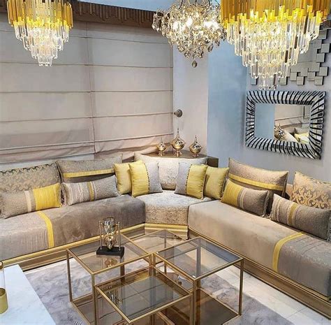 Nouveaux modèles salon marocain moderne 2022 Déco Salon Marocain