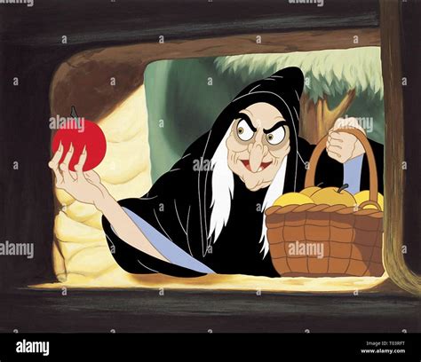 THE WICKED QUEEN WITCH SNOW WHITE AND THE SEVEN DWARFS 1937 Stock