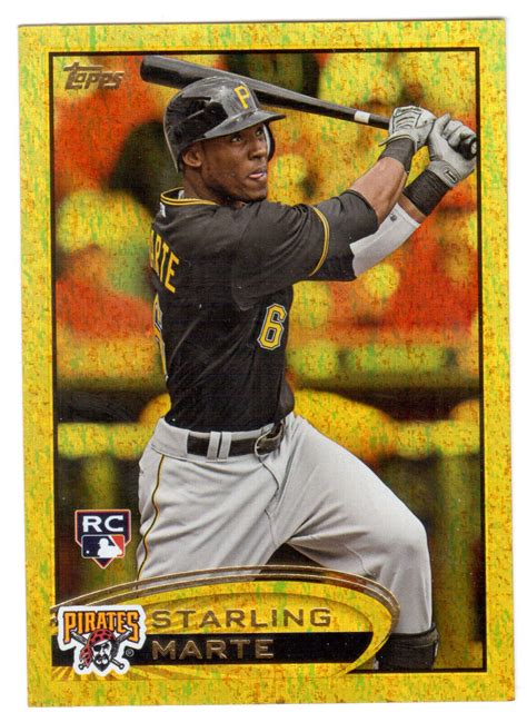 2012 TOPPS UPDATE SERIES US109 STARLING MARTE ROOKIE GOLD SPARKLE EBay