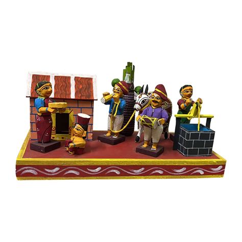 Andhra Handcrafted Kondapalli Toys Sankranti Haridas