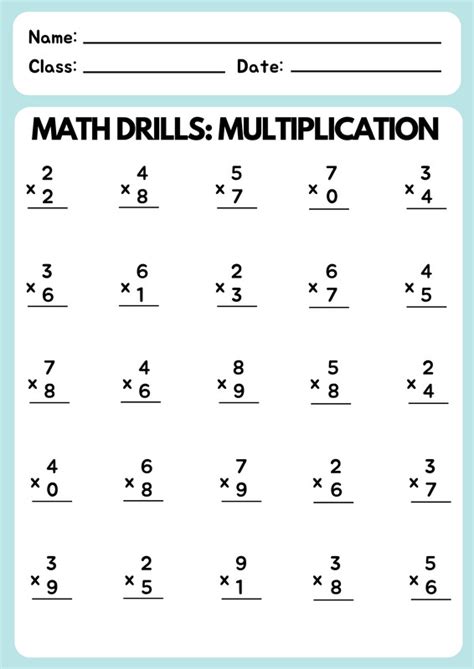 Free Printable Customizable Math Worksheet Templates Canva