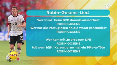 Eine Hymne für Torschütze Gosens Sat1