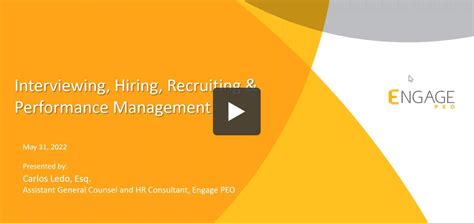 The Engage Monthly Hr Webinar Recruiting Best Practices Engagepeo