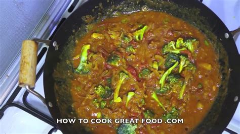 Broccoli Curry Recipe Indian Masala Vegetarian Healthy Cooking Youtube