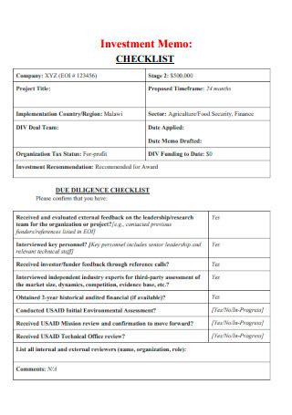 26 Sample Investment Memo In PDF MS Word Google Docs Apple Pages