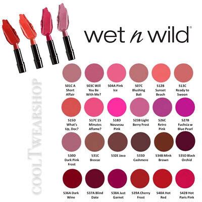 Wet N Wild Silk Finish Lipstick Oz Variety Of Colors New Sealed