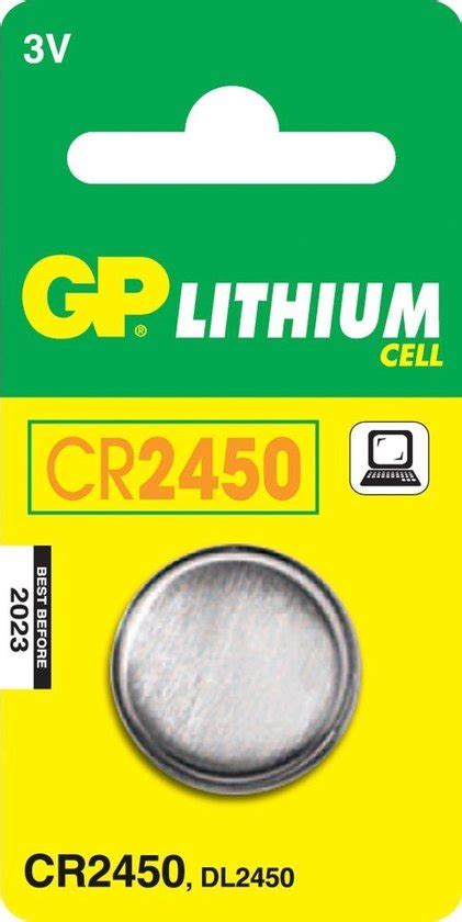 bol.com | GP Batteries Lithium Cell CR2450 Lithium 3V