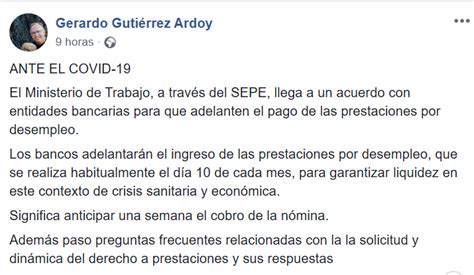 Los Bancos Adelantan El Pago De Las Prestaciones De Desempleo Una