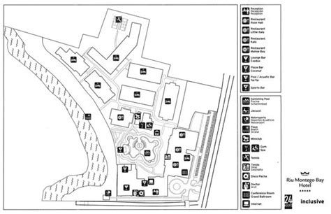 Map That You Receive On Check In Picture Of Hotel Riu Montego Bay Ironshore Tripadvisor