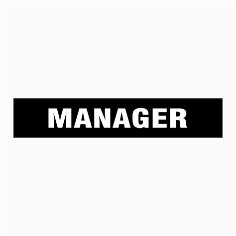 Manager Sign Get Signs