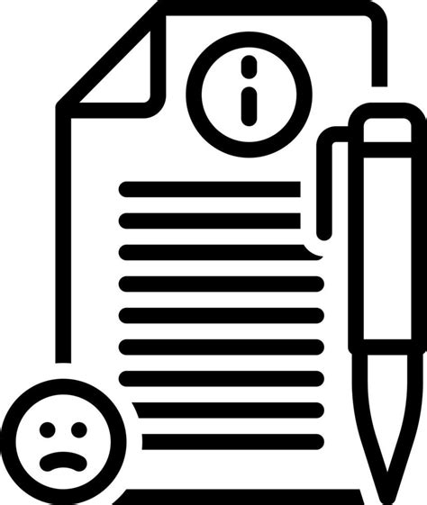 Line Icon For Complaints Vector Art At Vecteezy