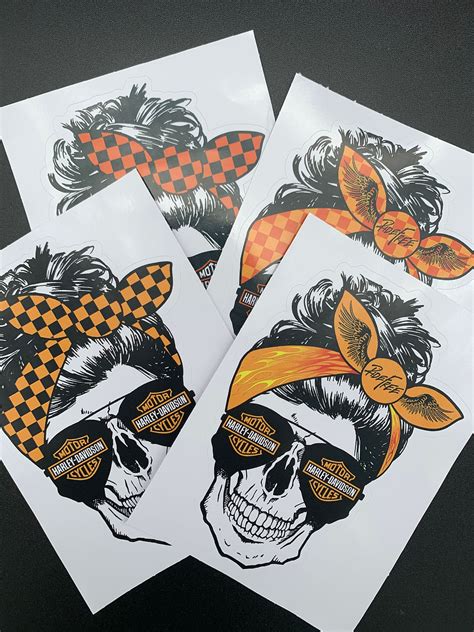 Harley Messy Bun Sticker Prints2stickers