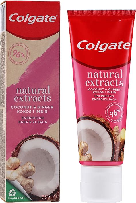 Colgate Natural Extracts Coconut Ginger Toothpaste Pasta Dental Con