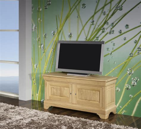 Mueble Tv Hermes Fabricado En Madera De Roble Macizo Al Estilo