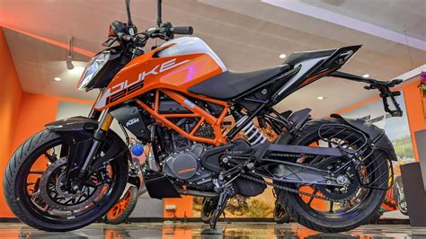 Ktm Duke 125 New 2021 Update Electronic Orange Color Price Detailed Walk Around Review