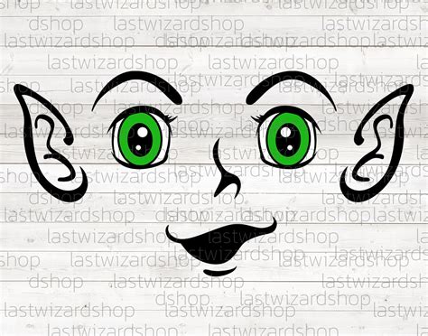 Elf Face Boy Svg Christmas Elf Svg Elf Squad Svg Kids Etsy