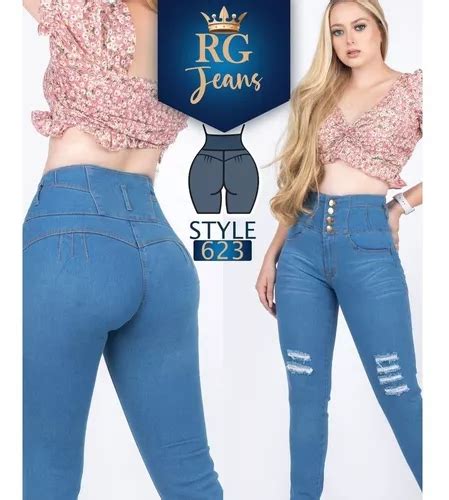 Jeans Dama Pantalones Rich Colombiano Levanta Pompa Mod Meses Sin