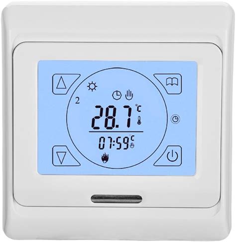 Touch Screen Digital Programmable Electric Underfloor Heating Thermostat With Air And Floor