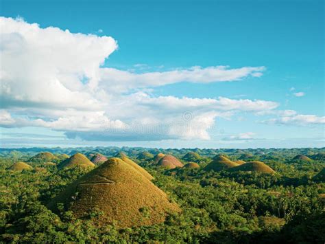 Landscape of Chocolate Hills. Cebu, the Philippine. Stock Photo - Image ...