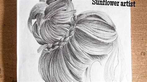 Learn To Draw Bun Hair Step By Step Drawing Art Howtodraw Youtube