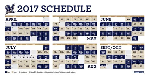 2025 Milwaukee Brewers Schedule - Gaye Pearle