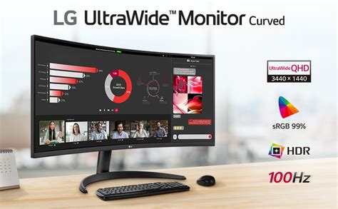 Lg Wr Qc B Curved Ultrawide Wqhd Hdr Hz Monitor With Amd