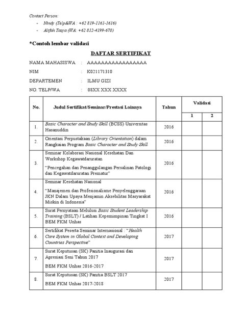 Contoh Lembar Validasi Pdf