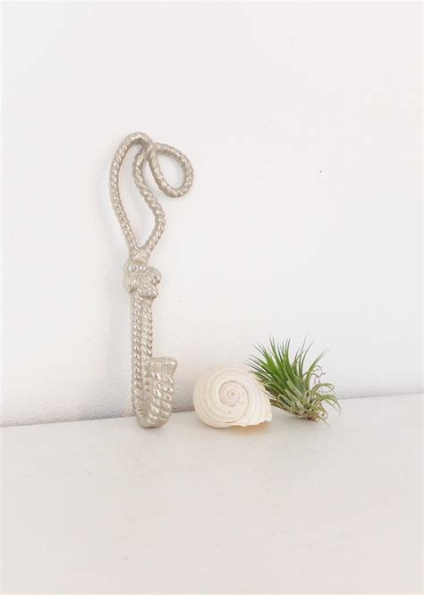 Nautical Rope Coat Hook Aluminum Rope Shaped Knot Wall Hook Etsy