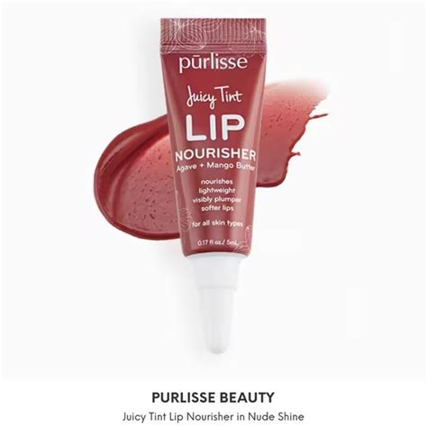 Purlisse Makeup Purlisse Beauty Juicy Tint Lip Nourisher Balm In Nude Shine Shade New Poshmark