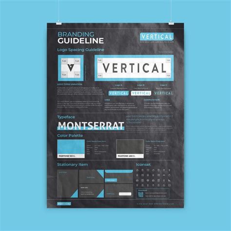 DIN A3 Brand Guideline Poster Design Brand Guidelines Book Brand