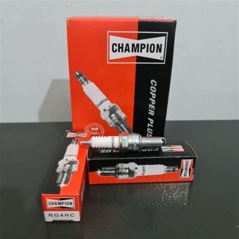 Jual ISI 10 PC BUSI CHAMPION RG4HC KHARISMA SUPRA X 125 KEPALA PUTIH