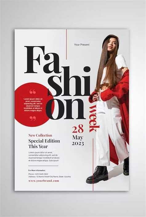 Flyer Design In Magazine Design Cover Fashion Magazine Layout