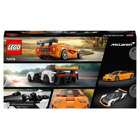 LEGO Speed Champions 76918 McLaren Solus GT & McLaren F1 LM Toy Cars | Smyths Toys UK