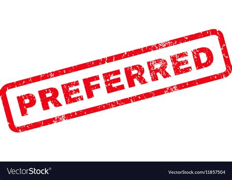 Preferred rubber stamp Royalty Free Vector Image