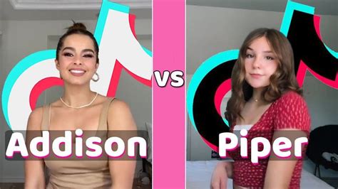 Addison Rae Vs Piper Rockelle Tiktok Dances Compilation October 2020