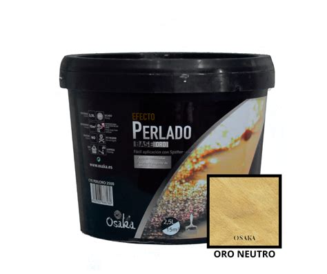 Ripley PINTURA DECORATIVA OSAKA EFECTO PERLADO ORO NEUTRO 2 5L