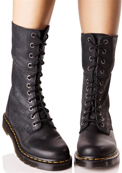 Dr Martens Hazil Tall Slouch Boots Dolls Kill