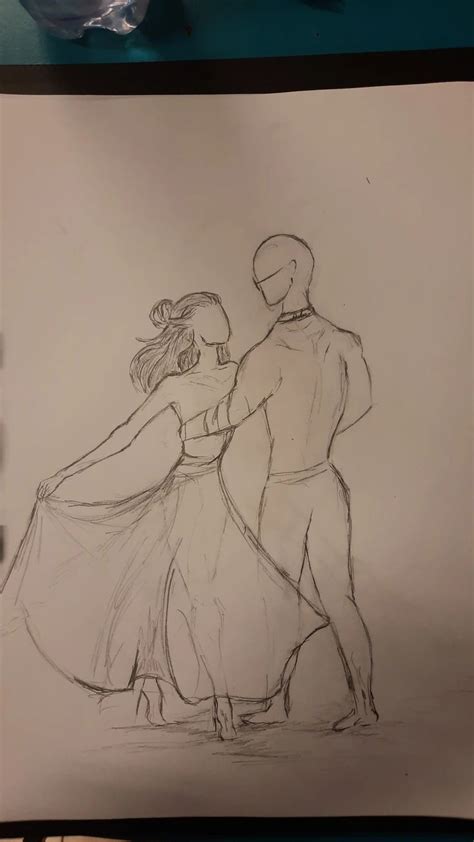 Couple Dancing Drawing Sketch In 2024 Malen Und Zeichnen Figuren