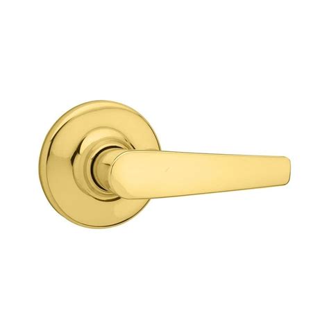 Shop Kwikset Delta Polished Brass Handed Passage Door Lever At