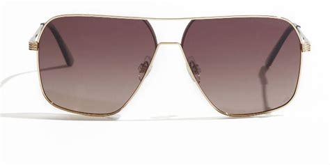 Opium Brown Polarized Square Sunglasses S15A5446 @ ₹4490