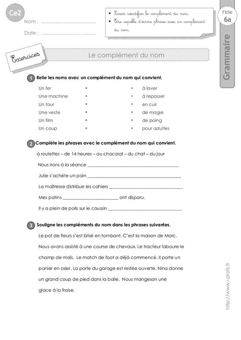 Ce2 Exercices Complement Nom Doc Par Eric Ce2 Exercices Complement